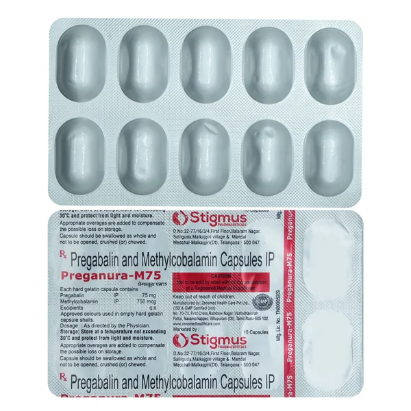 Preganura M 75 Capsule 10's