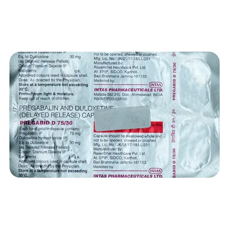 Pregabid D 75/30 Capsule 10's