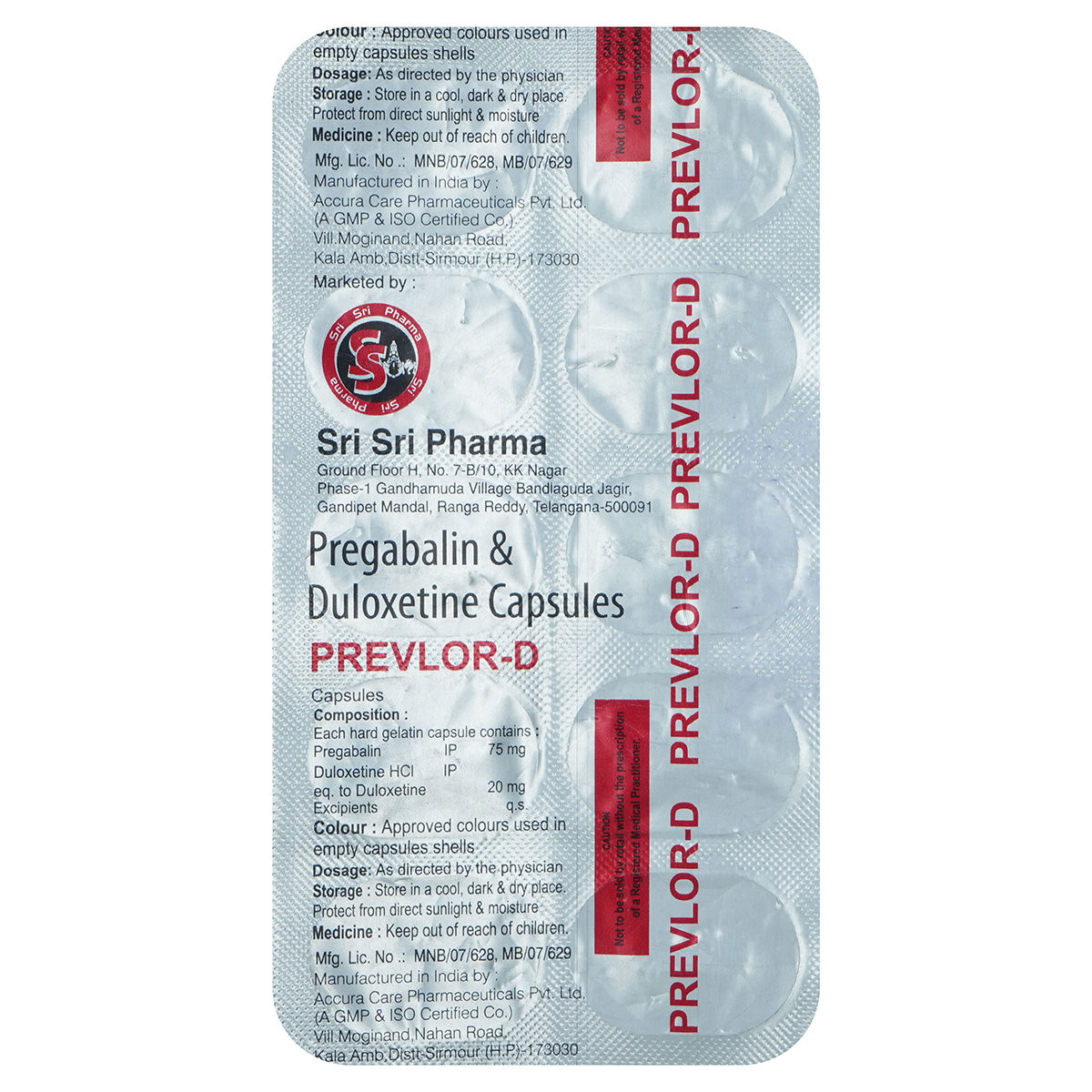 Prevlor-D Capsule 10's, Pack of 10 Prevlor-D Capsule 10's, Pack of 10