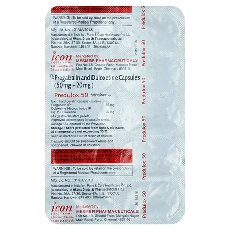 Predulox 50 Capsule 10's