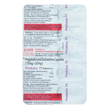 Predulox 75 Capsule 10's