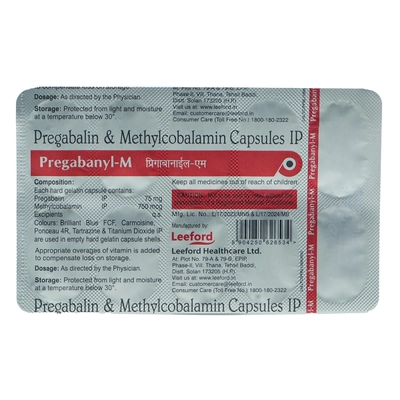 Pregabanyl-M Capsule 10's, Pack of 10 CapsuleS