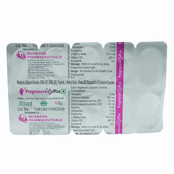 Pregnasure + Plus Veg Capsule 10's