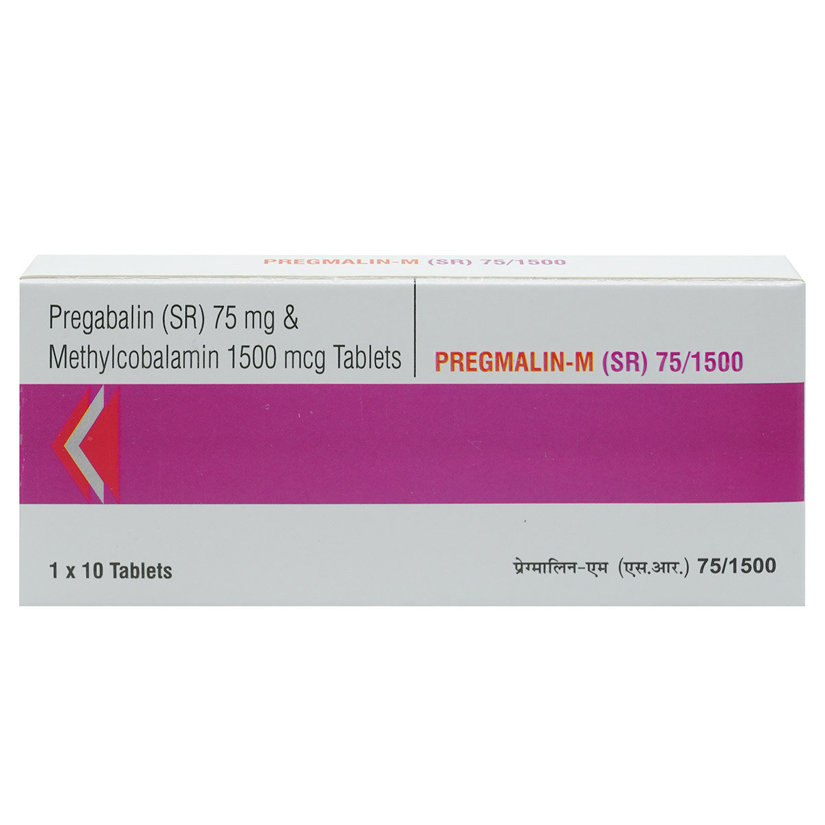 Pregmalin-M SR 75/1500 Tablet 10's, Pack of 10 TABLETS Pregmalin-M SR 75/1500 Tablet 10's, Pack of 10 TABLETS