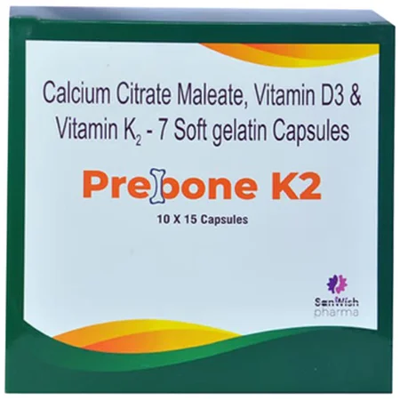 Prebone K2 Softgel Capsule 15's