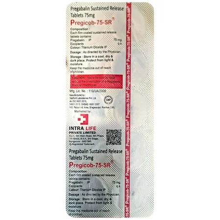 Pregicob-75-SR Tablet 10's
