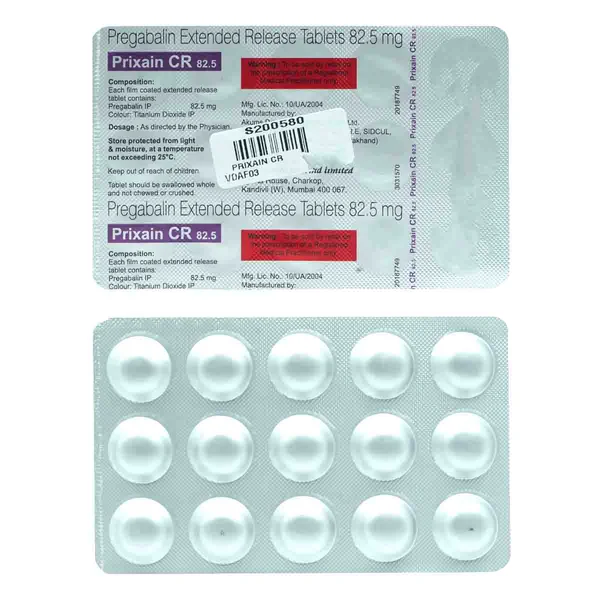 Prixain CR 82.5 Tablet 15's, Pack of 15 TabletS