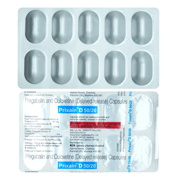Prixain D 50/20 Capsule 10's