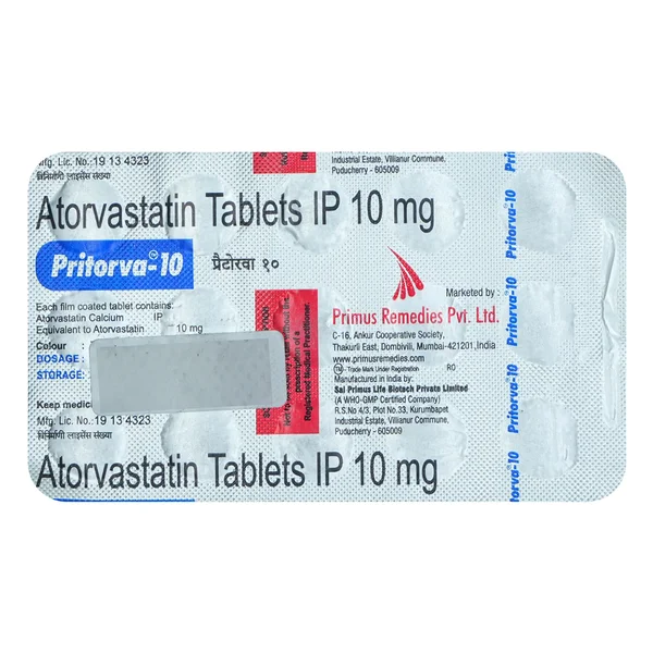 Pritorva-10 Tablet 15's