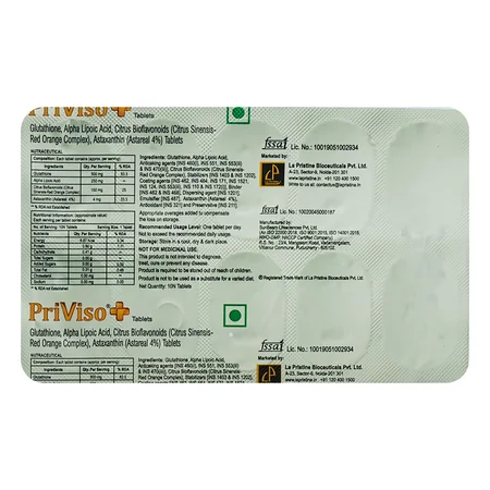Priviso Plus Tablet 10's
