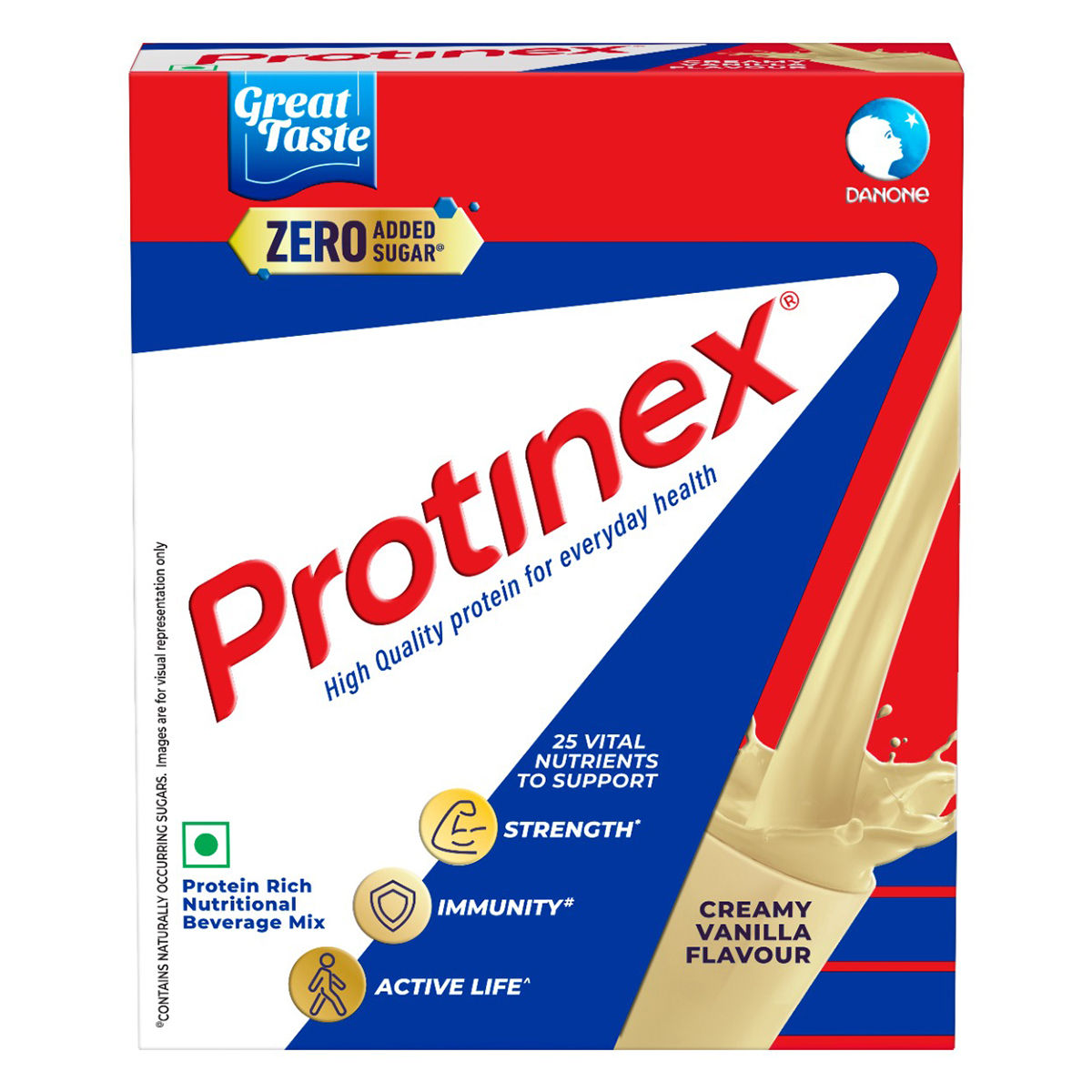 Buy Protinex Creamy Vanilla Flavour Nutritional Drink Powder for Adults, 250 gm Refill Pack Online