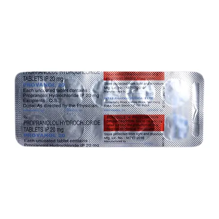 Provanol 20 Tablet 10's