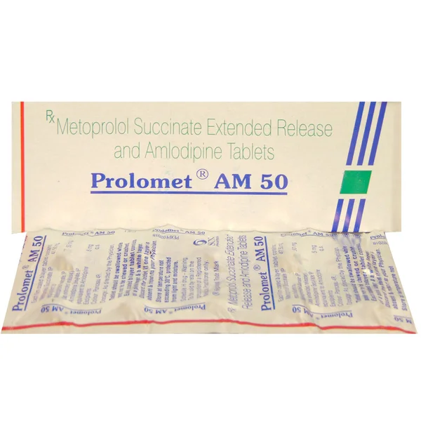 Prolomet AM 50 Tablet 10's, Pack of 10 TABLETS
