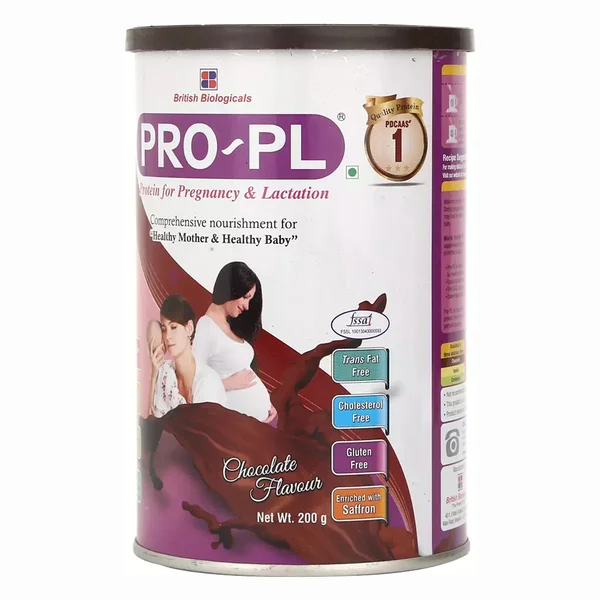 Pro-PL Pregnancy & Lactation Chocolate Flavour Powder, 200 gm Tin