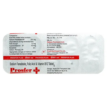 Prosfer Plus Tablet 10's