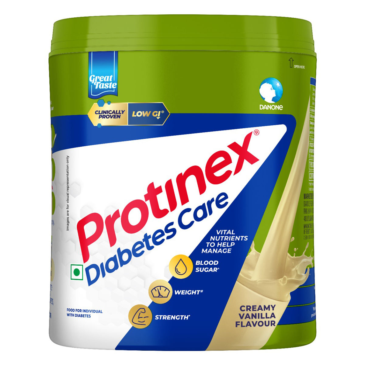 Buy Protinex Diabetes Care Creamy Vanilla Flavour Nutritional Drink Powder for Indian Adults to Control Blood Sugar, 400 gm  Online