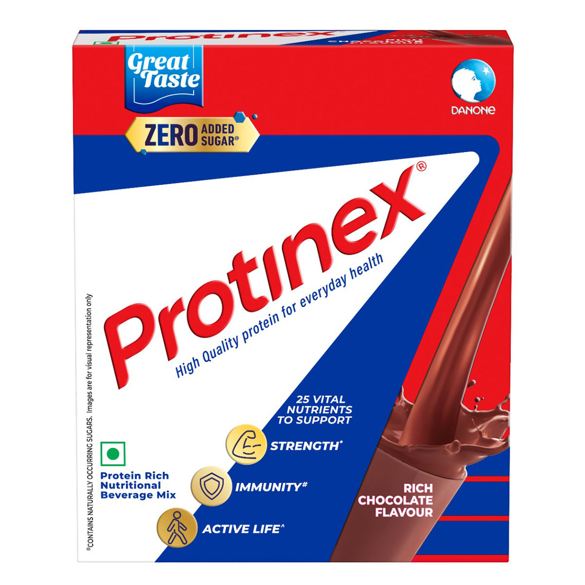 Buy Protinex Rich Chocolate Flavour Nutritional Drink Powder for Adults, 250 gm Refill Pack Online