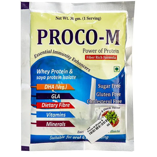 Proco-M Sugar Free Kesar & Elachi Flavour Powder 30 gm