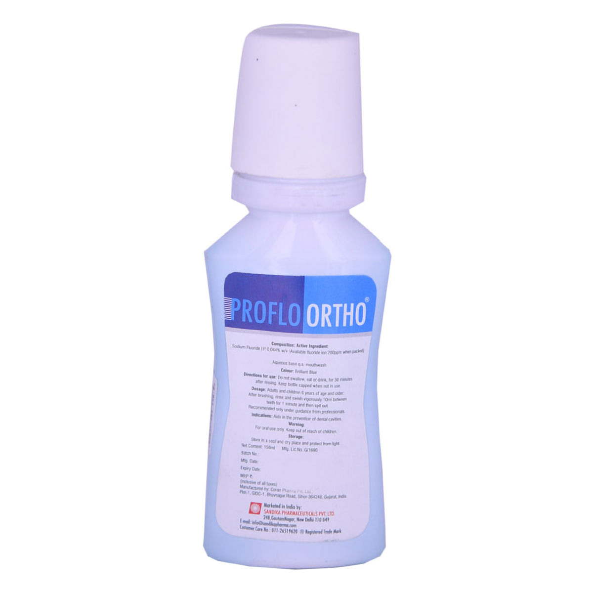 Proflo Ortho Mouthwash, 150 ml Price, Uses, Side Effects, Composition