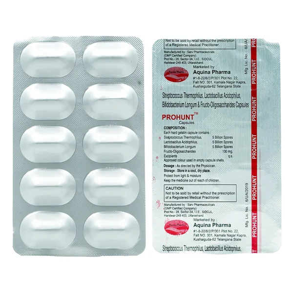 Prohunt Capsule 10'S, Pack of 10 CapsuleS