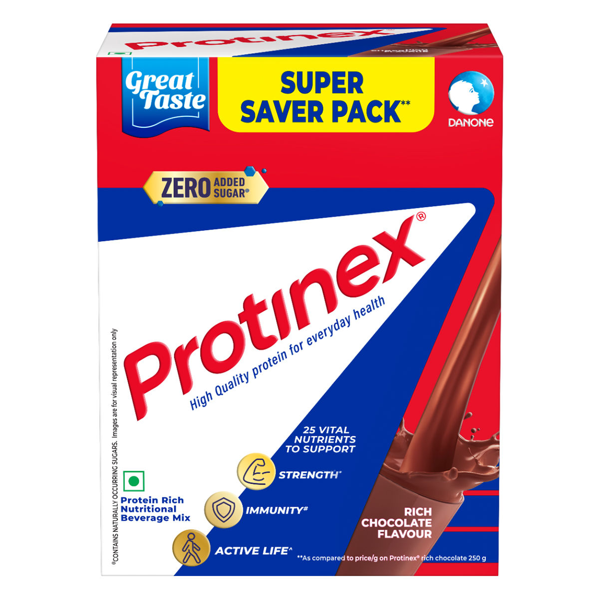 Buy Protinex Rich Chocolate Flavour Nutritional Drink Powder for Adults, 750 gm Refill Pack Online