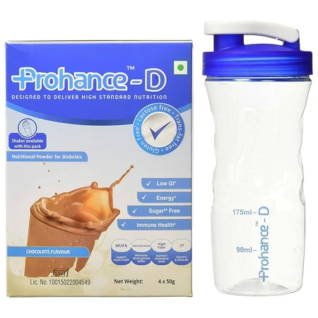 Prohance-D Chocolate Flavour Nutritional Drink Powder, 200 gm