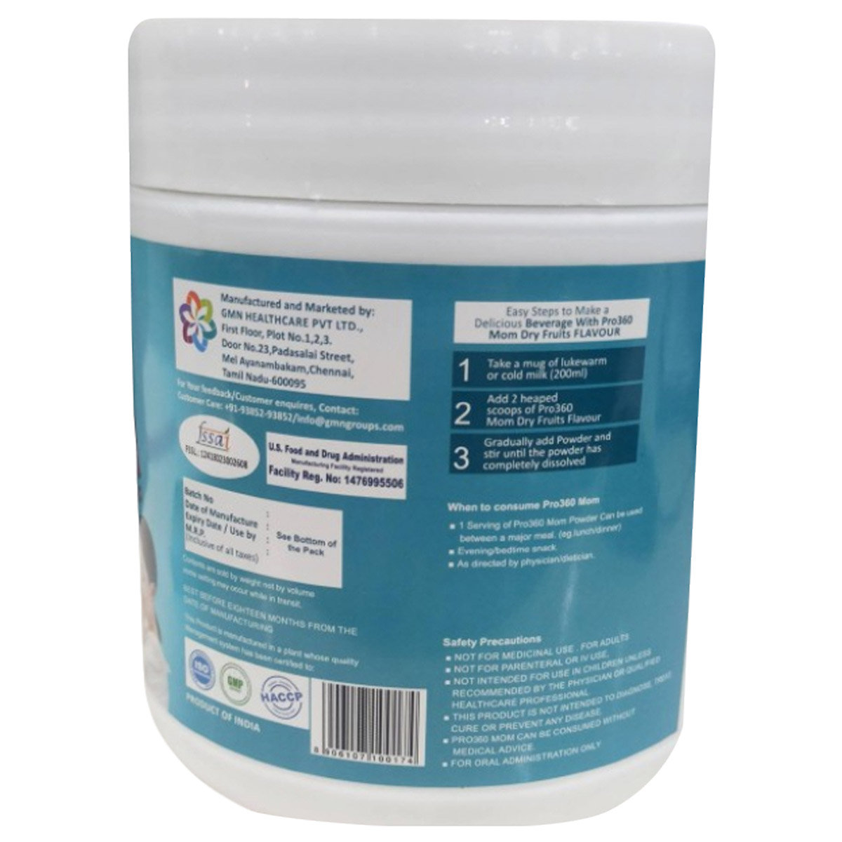 PRO360 Mom Dry Fruits With Saffron Powder 250 gm, Pack of 1 PRO360 Mom Dry Fruits With Saffron Powder 250 gm, Pack of 1