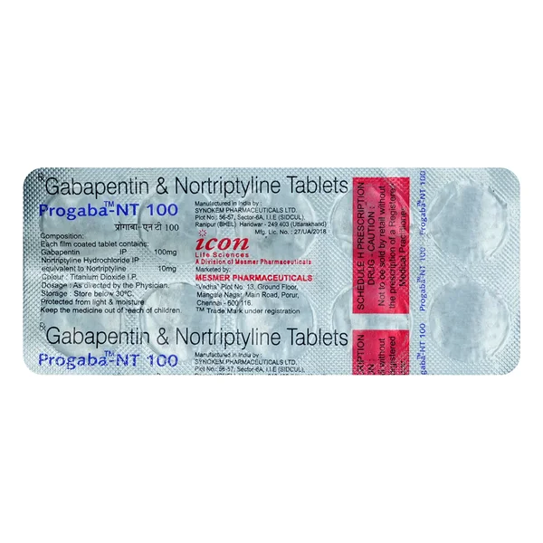 Progaba-NT 100 Tablet 10's, Pack of 10 TabletS