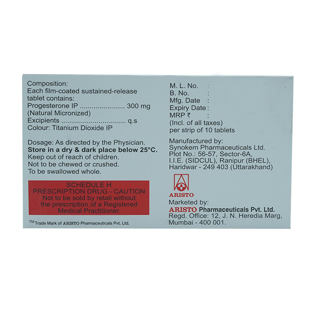 Profine Sr 300mg Tablet 10's, Pack of 10 TabletS Profine Sr 300mg Tablet 10's, Pack of 10 TabletS