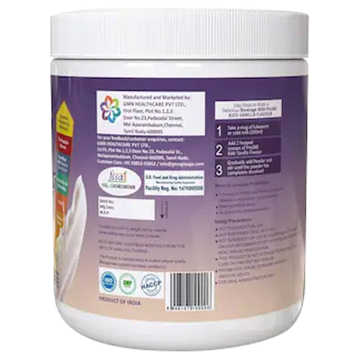 Pro360 Kids Real Vanilla Flavour Powder 250 gm, Pack of 1 Pro360 Kids Real Vanilla Flavour Powder 250 gm, Pack of 1