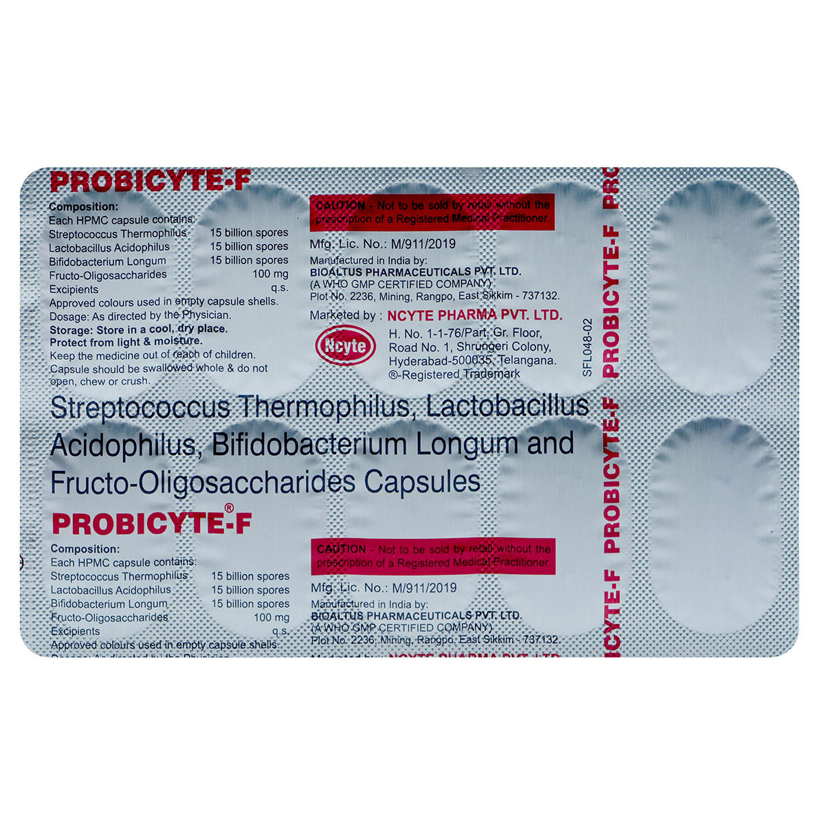 Probicyte-F Capsule 10's, Pack of 10 Probicyte-F Capsule 10's, Pack of 10