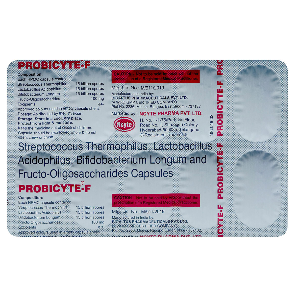 Probicyte-F Capsule 10's, Pack of 10 Probicyte-F Capsule 10's, Pack of 10