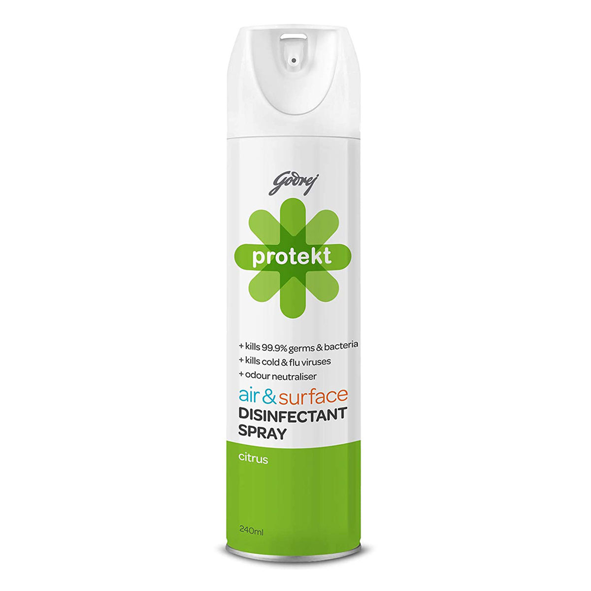 Buy Godrej Protekt Air & Surface Disinfectant Citrus Spray, 240 ml Online