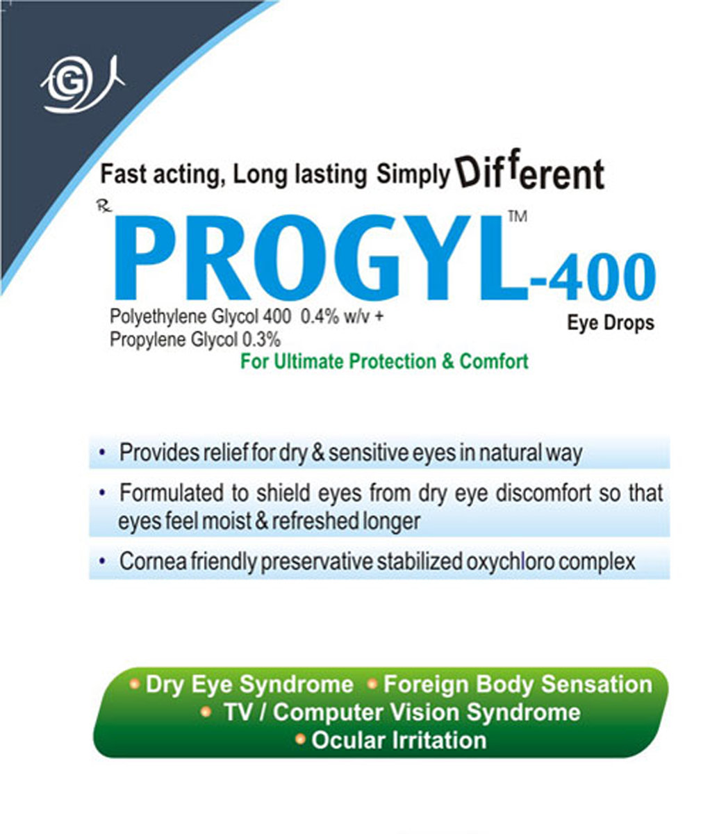 Progyl 400 Eye Drop 10 ml, Pack of 1 Eye Drops Progyl 400 Eye Drop 10 ml, Pack of 1 Eye Drops