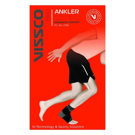 Vissco Pro Ankler Grey Medium 2708, 1 Pair