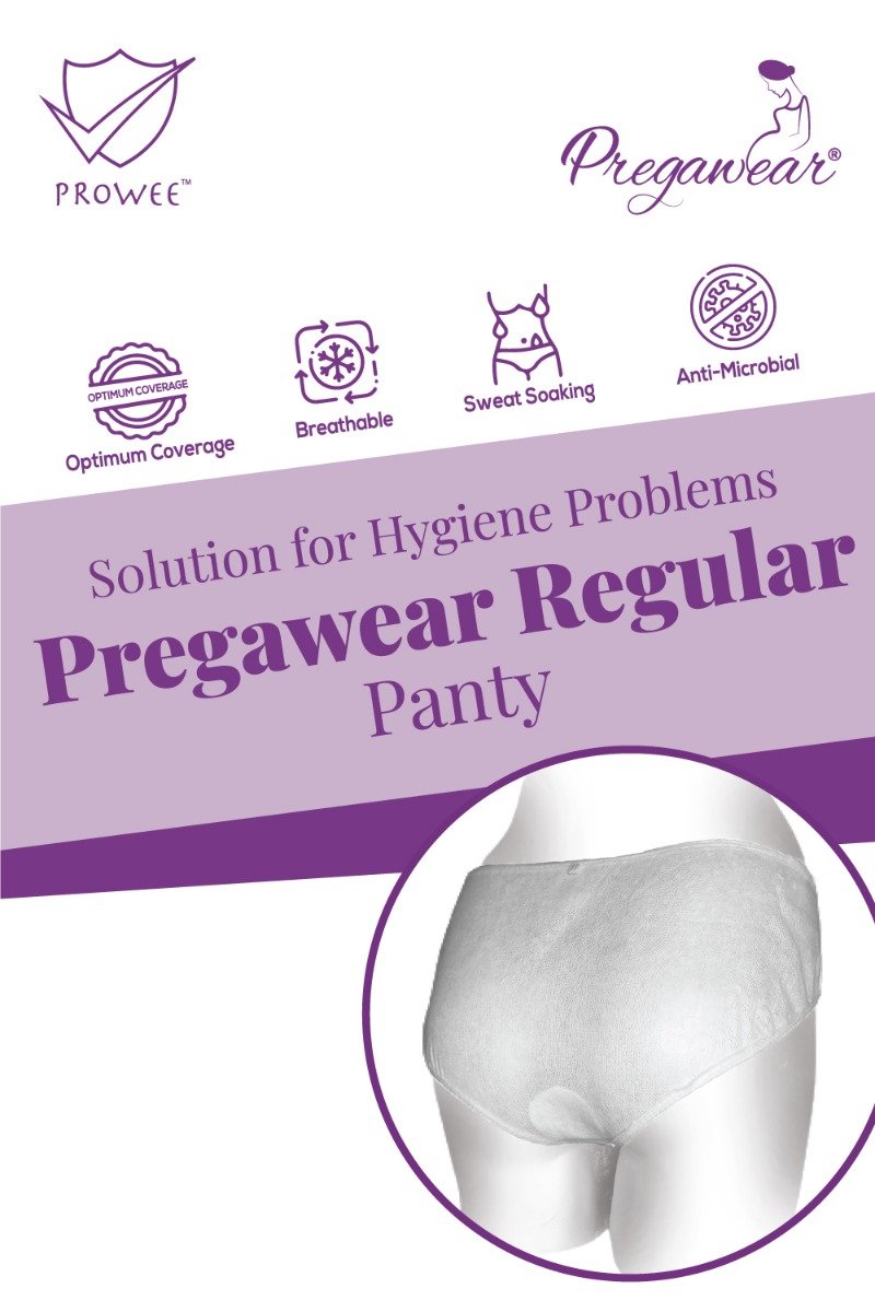 Prowee Pregawear Pre & Post Partum Minor Discharge Panty Medium, 5 Count, Pack of 1 Prowee Pregawear Pre & Post Partum Minor Discharge Panty Medium, 5 Count, Pack of 1