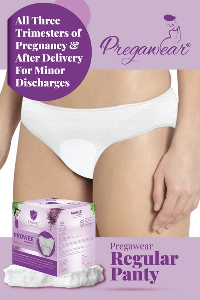 Prowee Pregawear Pre &amp; Post Partum Minor Discharge Panty XL, 5 Count, Pack of 1