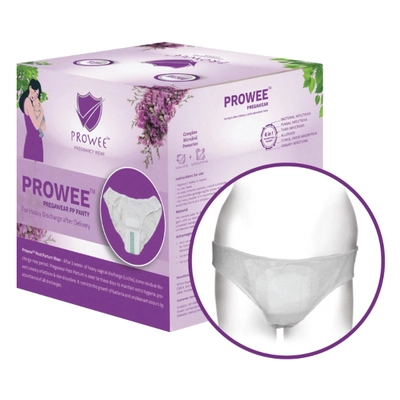 Prowee Pregawear Heavy Discharge After Delivery Panty Medium, 5 Count, Pack of 1