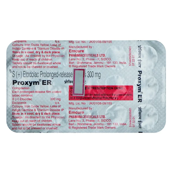 Proxym ER 300 Tablet 15's, Pack of 15 TABLETS