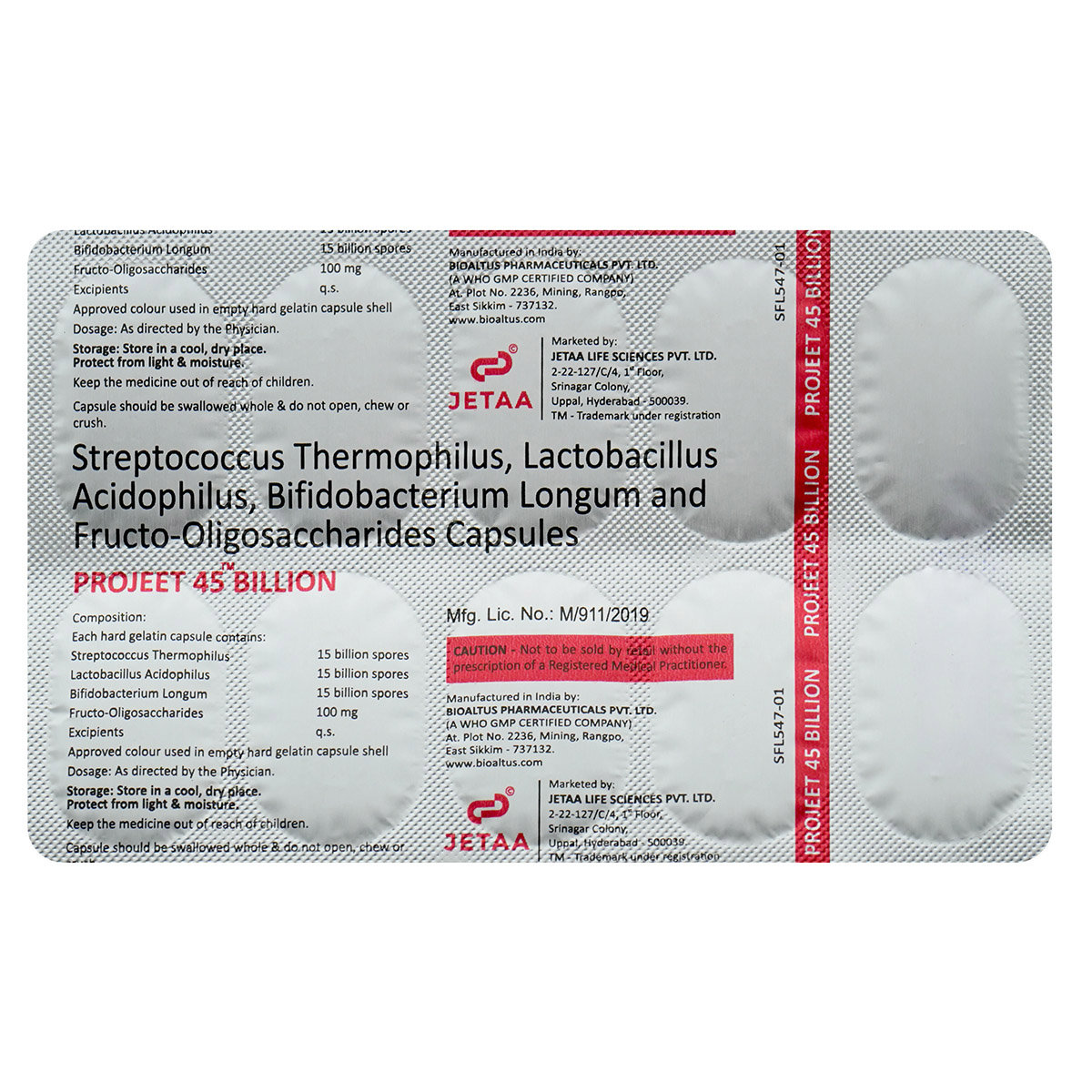 Projeet 45 Billion Capsule 10's, Pack of 10 Projeet 45 Billion Capsule 10's, Pack of 10