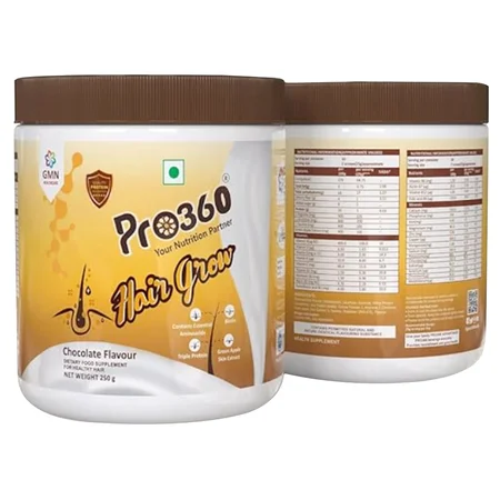 Pro360 Hair Grow Chocolate Flavour Adults Powder 250 gm