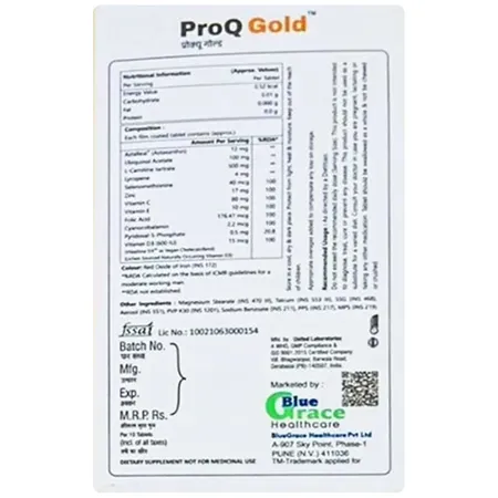 Proq Gold Tablet 10's