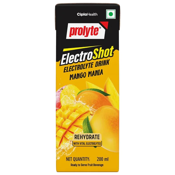 PROLYTE ELECTROSHOT MANGO MANIA 200ML, Pack of 1