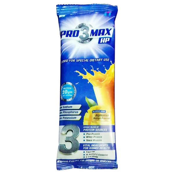 Pro 3 Max HP Sugar Free Alphonso Mango Flavour Powder, 30 gm