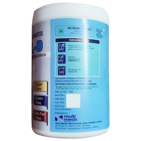 Provitol-D Vannila Flavour Powder, 400 gm