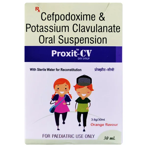 Proxit-CV Paediatric Orange Flavour Dry Syrup 30 ml