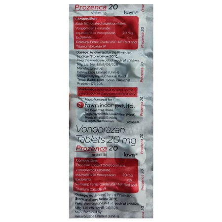 Prozenca 20 Tablet 10's