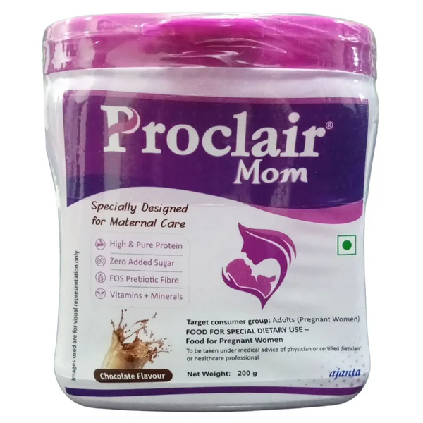 Proclair Mom Chocolate Flavour Powder, 200 gm