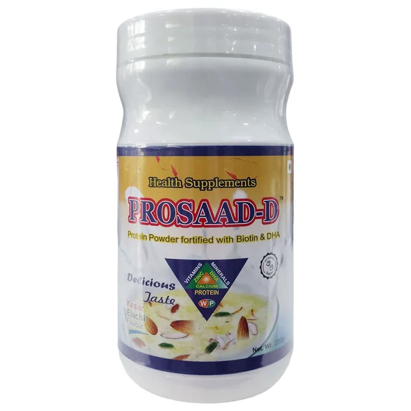 Prosaad-D Kesar Elachi Flavour Protein Powder, 200 gm