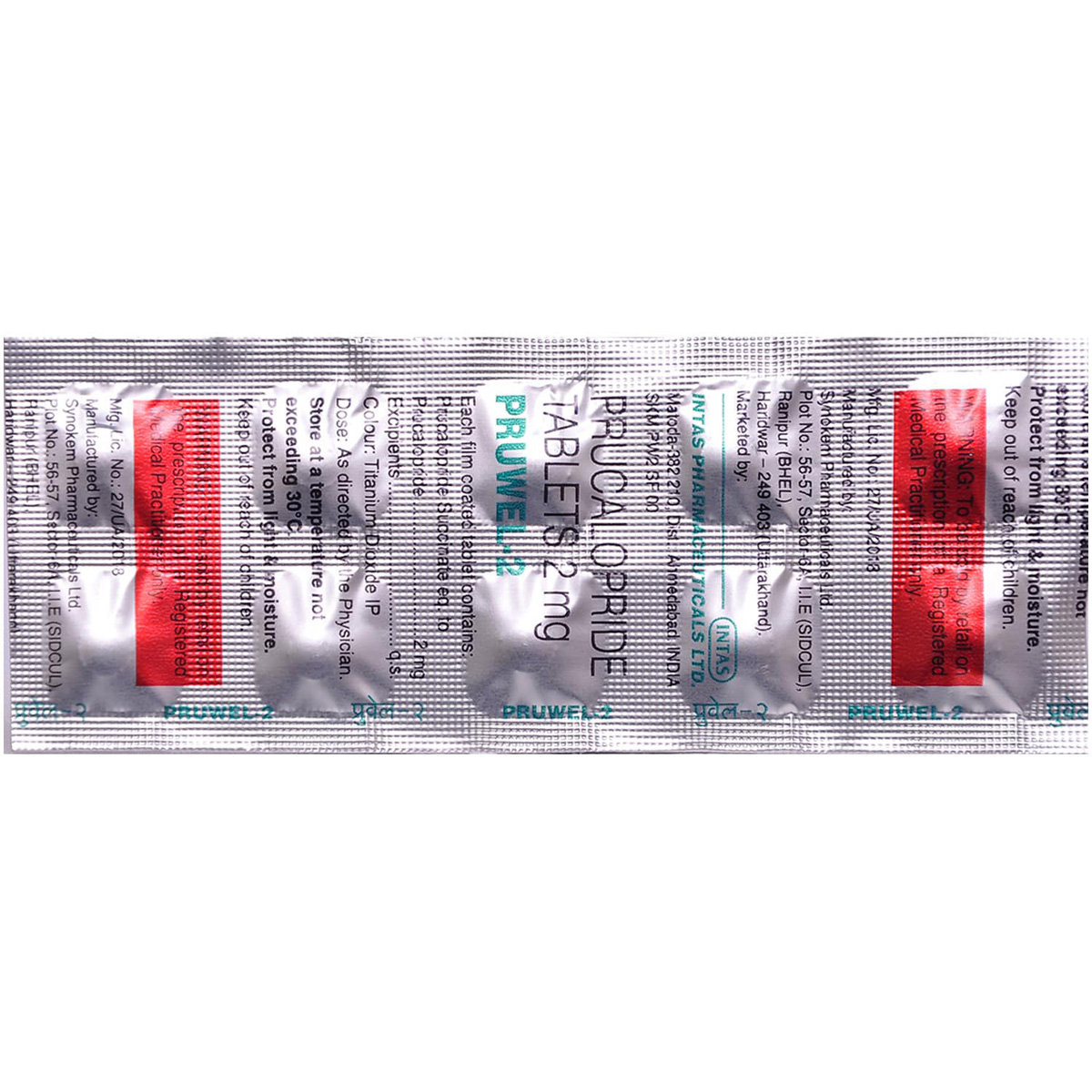 Pruwel 2 Tablet 10's, Pack of 10 TABLETS Pruwel 2 Tablet 10's, Pack of 10 TABLETS